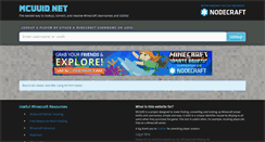 Desktop Screenshot of mcuuid.net